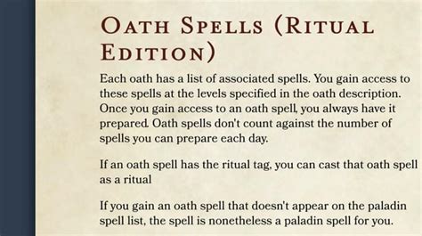 paladin ritual casting